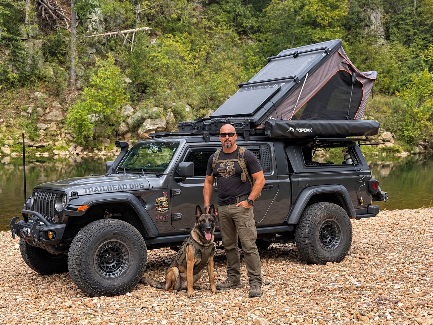 Trailhead Ops founder in the wilderness